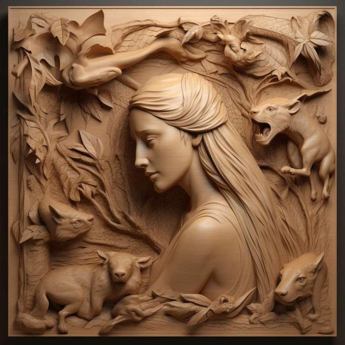 نموذج ثلاثي الأبعاد لآلة CNC 3D Art 